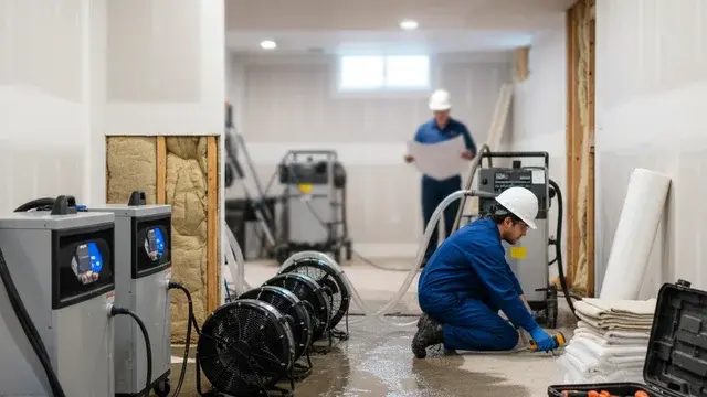 Professional water damage restoration and drying in Arbutus, MD