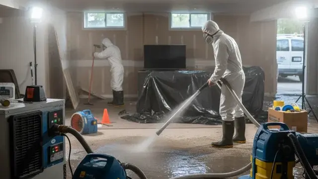 Professional water damage restoration and drying in Pasadena, MD