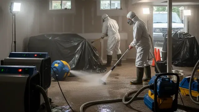 Professional water damage restoration and drying in Pikesville, MD