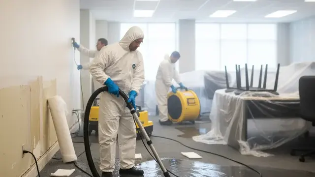 Professional water damage restoration and drying in Towson, MD