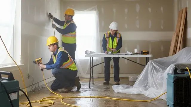 Reviewing homeowners insurance documentation for a water damage claim in Maryland